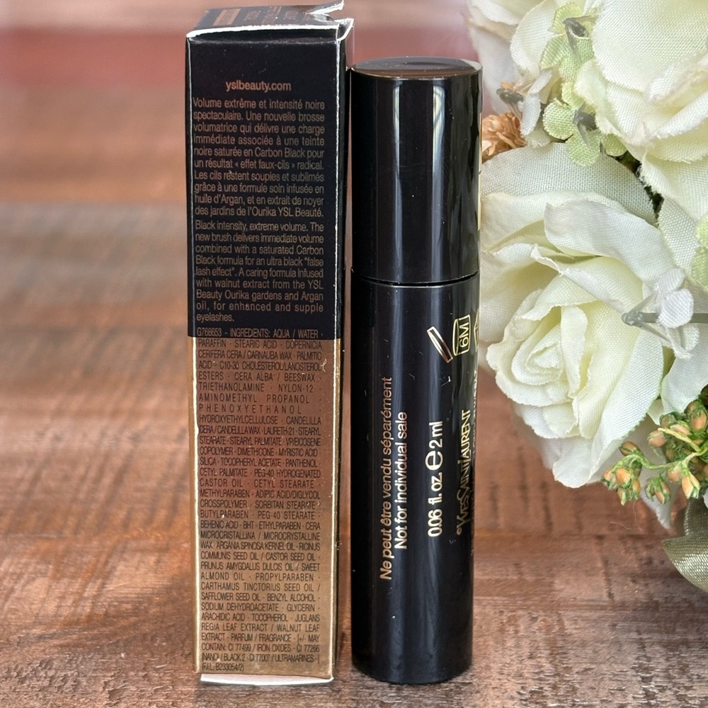 NEW Yves Saint Laurent YSL Volume Effect FAUX CILS Mascara in BLACK OVER BLACK! - Picture 2 of 6